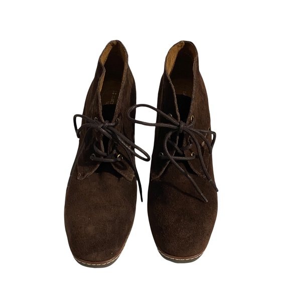 Naturalizer Kaitlyn Suede Wedge Booties Sz 11M NWOT - Picture 2 of 7